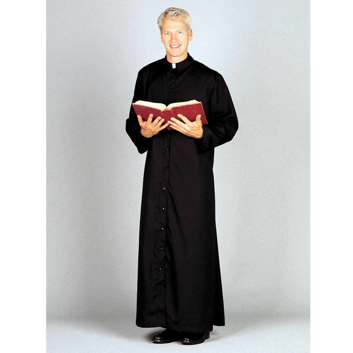 Abbey Brand Priest Cassock Comfort Cut Poly/Cotton Button Front