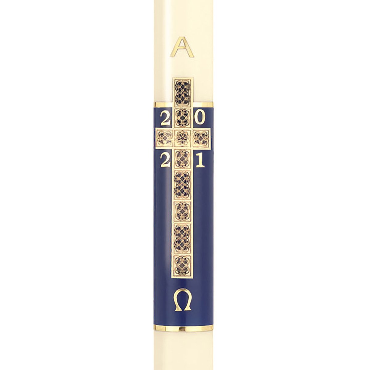 Will & Baumer Paschal Candle Holy Cross 1 15/16″ x 27″