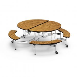 Virco MTB Series 54"x60" Oval Mobile Bench Table