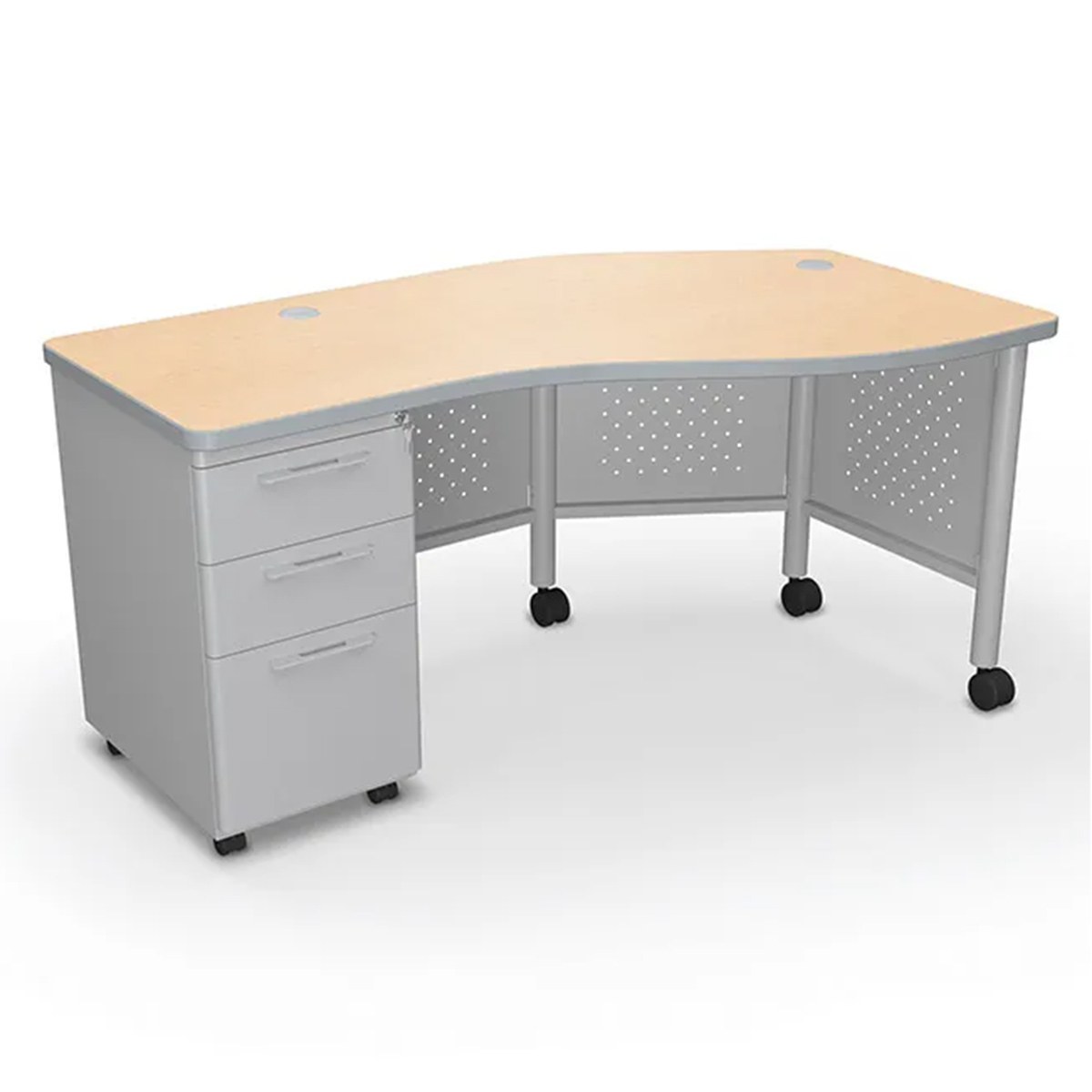 MooreCo Avid Instructor Desk w Left Return